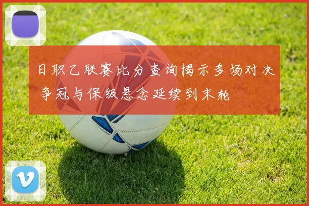 日职乙联赛比分查询揭示多场对决 争冠与保级悬念延续到末轮